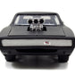 Jada Toys Furious 7 1970 Dodge Charger - 1:24 Scale Die-cast Vehicle - Opening Doors, Hood, Trunk - Rubber Tires - Ages 8+ - Glossy Black