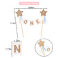 Gold Star Rainbow Cake Topper - First Birthday Pastel Rainbow Cake Topper, Shooting Star Cake Pick, Girl 1st Birthday Cake Decoration, Little Princess