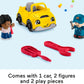 Fisher-Price Little People Toddler Playset Light-Up Learning Garage with Smart Stages Plus Toy Car and Ramp for Ages 1+ Years