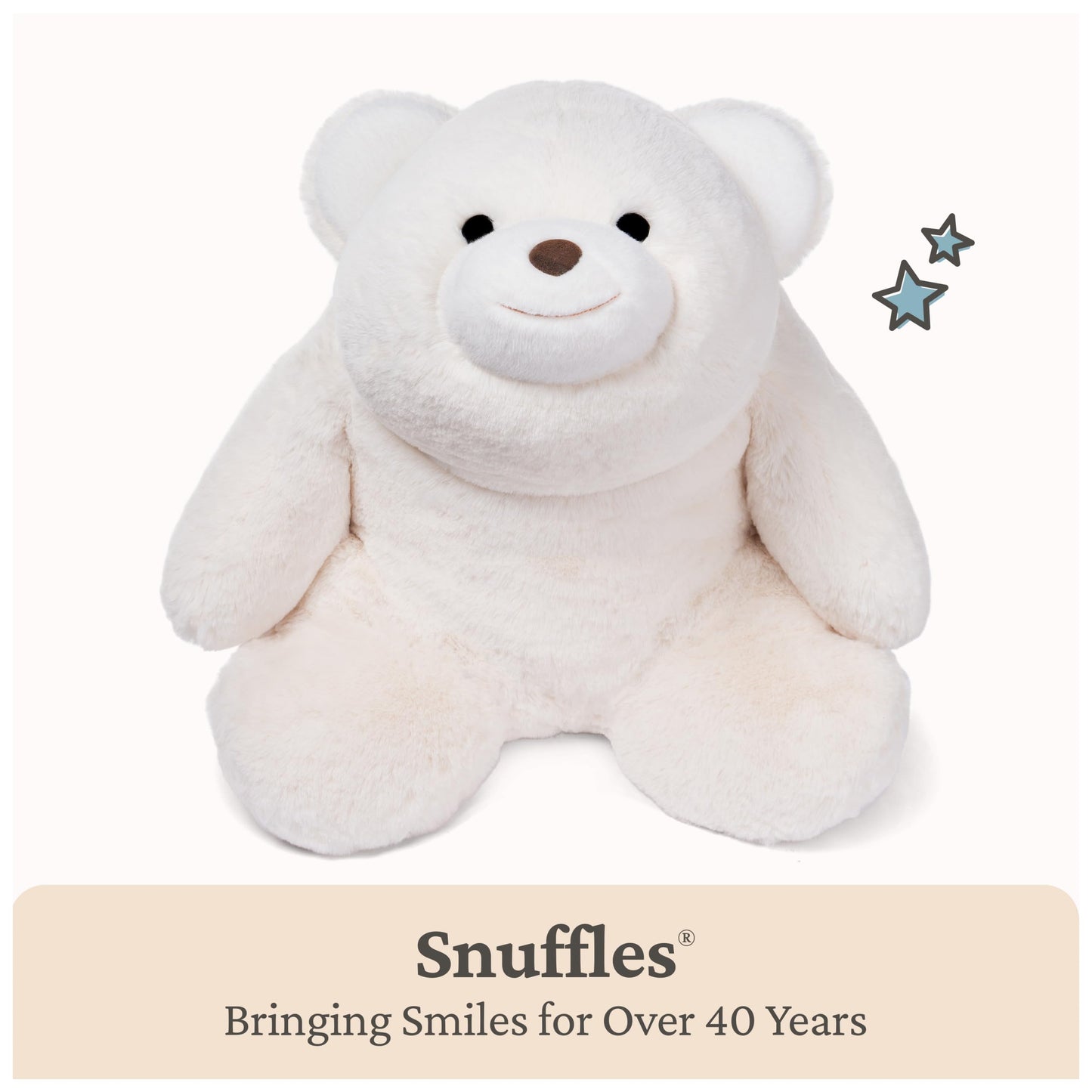 GUND Snuffles Teddy Bear Stuffed Animal Plush Polar Bear Extra Large, White, 18"
