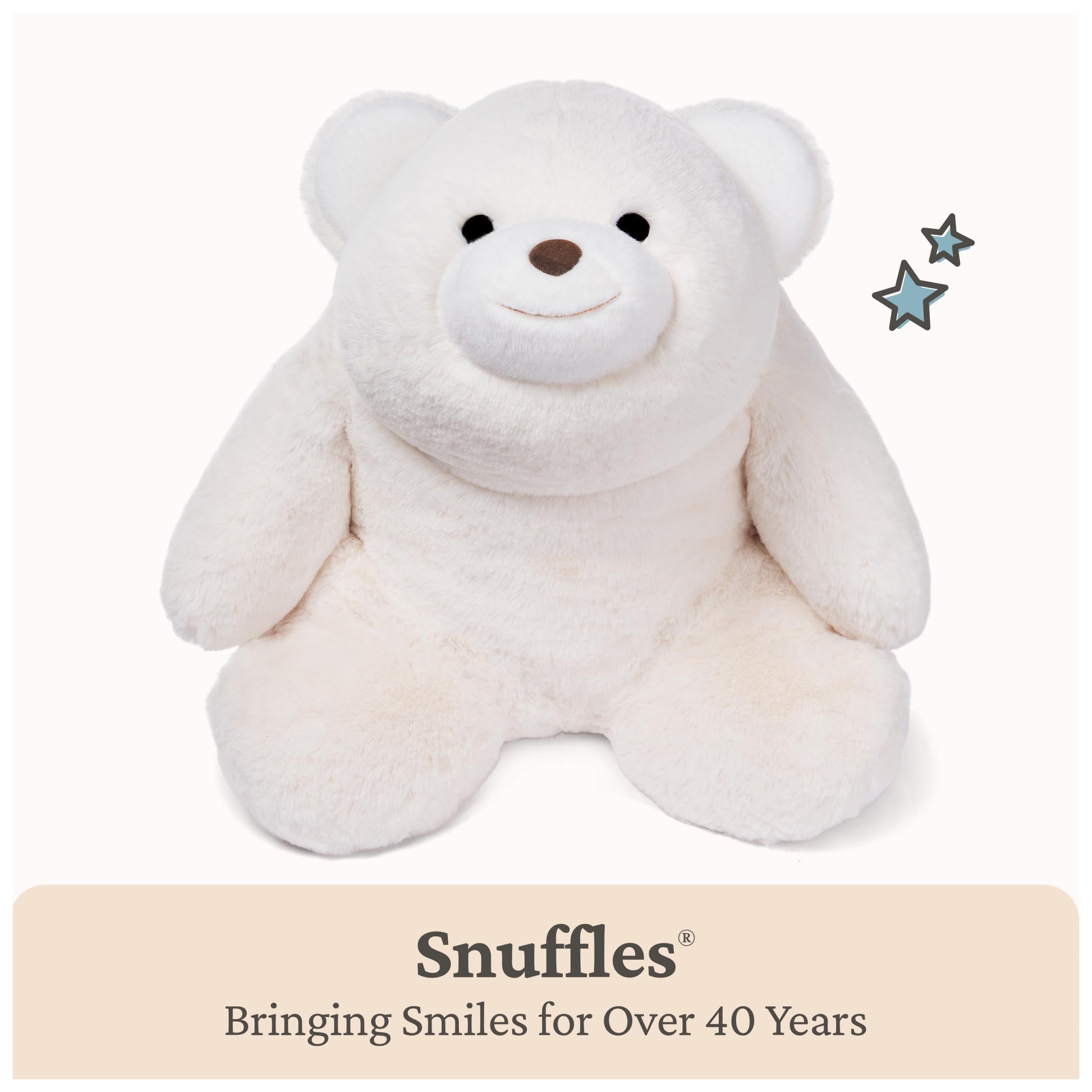 GUND Snuffles Teddy Bear Stuffed Animal Plush Polar Bear Extra Large, White, 18"