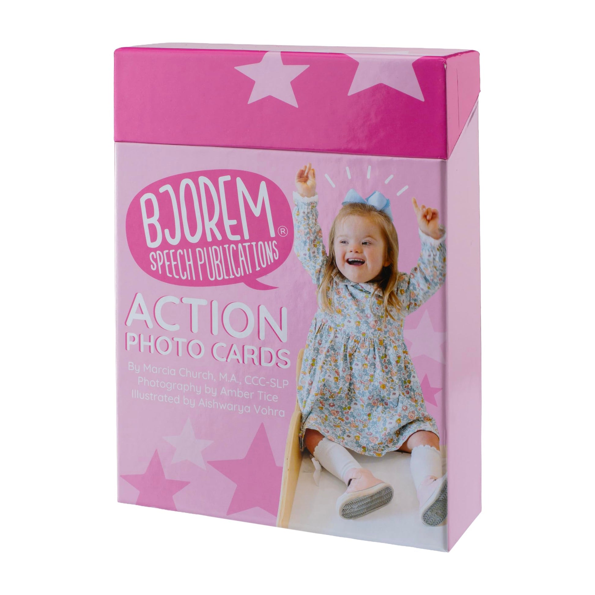 Bjorem Speech® Action Photo Cards - Engaging Speech Therapy Tool for Verb Recognition and Language Development - 50 Diverse and Educational Cards