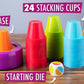 Slam Cup, Speed and Color Matching Cups Kids and Family Game by Blue Orange Games for 2 to 4 Players. Recommended for ages 6 & up