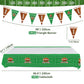 Football Theme Party Supplies - Includes Football Banner, Plates, Napkins, Cup, Tablecloth, Knives, Fork, Spoon and Straws for Boys Sports Theme
