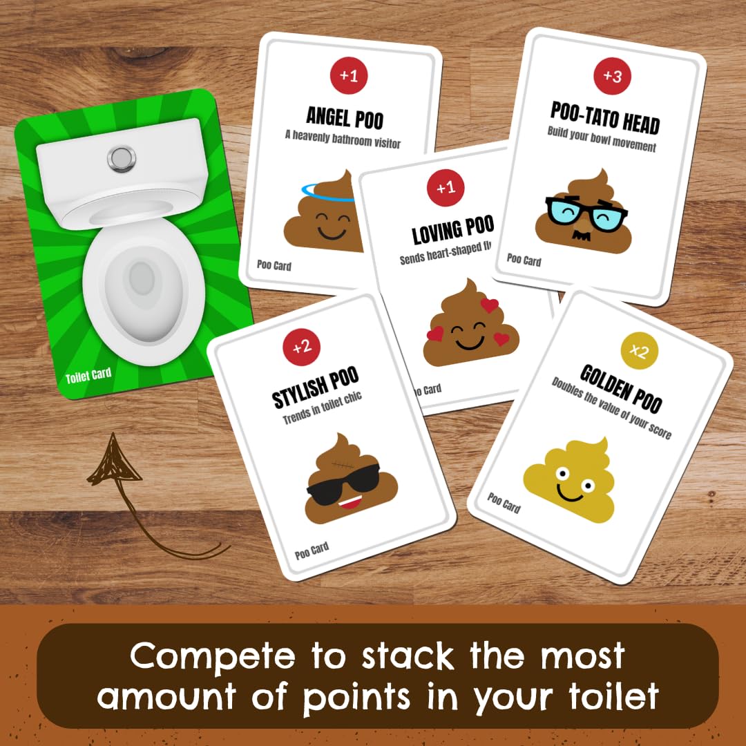 Party Poopers - Poop Emoji Card Game - Easy to Play - Silly Game for Teens and Adults - 2-5 Players