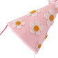 LINLULU Pink Birthday Hat with White Daisy Felt Cloth, Perfect Groovy Party Decorations, Kids Photoshoot Prop, Ages 1-99, Pink