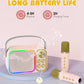 LED Kids Karaoke Machine-Portable Bluetooth Speaker & Microphones | White Elephant Gifts | Christmas Stocking Stuffer | Birthday Toys for 3-12+ Years