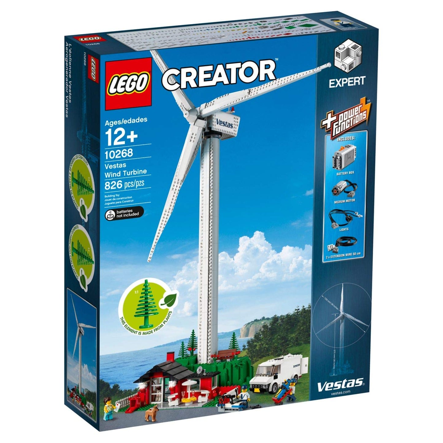 LEGO Creator Expert Vestas Wind Turbine 10268 Building Kit (826 Pieces)