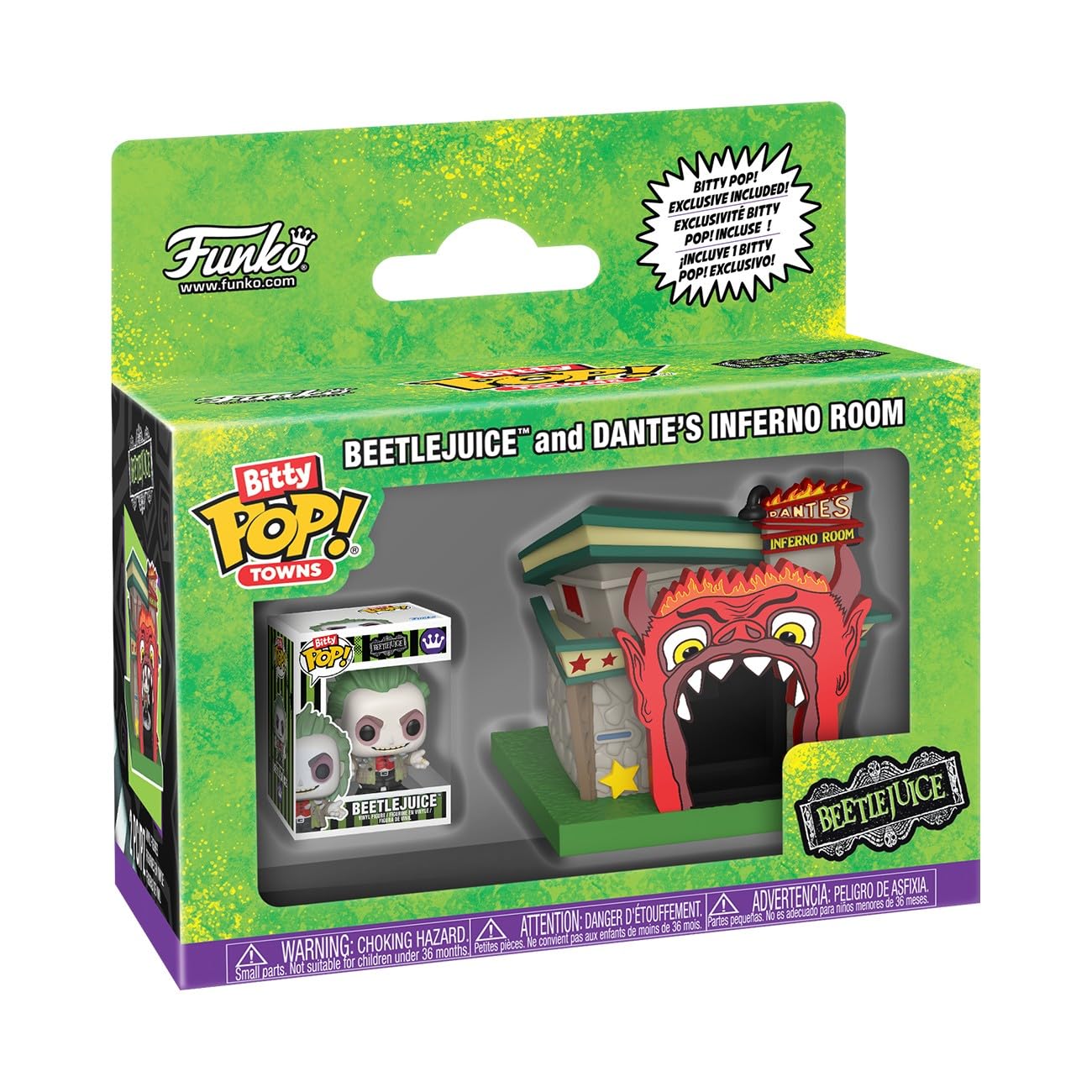 Funko Pop! Bitty Town: Beetlejuice and Dantes Infernal Room - Horror Collectable - Gift Idea - Toys for Kids & Adults