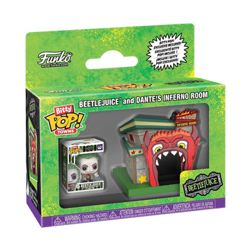 Funko Pop! Bitty Town: Beetlejuice and Dantes Infernal Room - Horror Collectable - Gift Idea - Toys for Kids & Adults