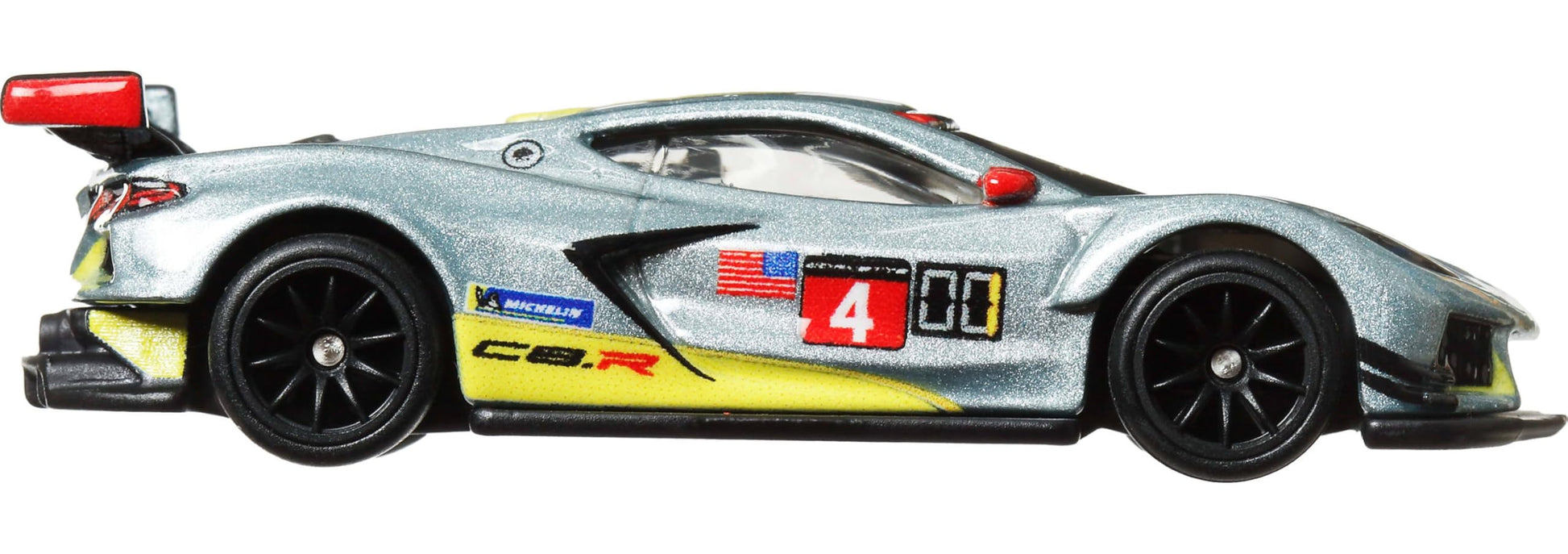 Hot Wheels Premium Car Culture Collectible Toy Car, 1:64 Scale Die-Cast Corvette C8 R, Race Day Vehicle with Real Riders Tires