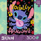 Ceaco - Disney Stitch Socially Awkward - 300 Large Piece Puzzle for Adults