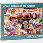 Vermont Christmas Company Kittens in The Kitchen Jigsaw Puzzle 100 Piece, Large Pieces Perfect for Kids and Seniors