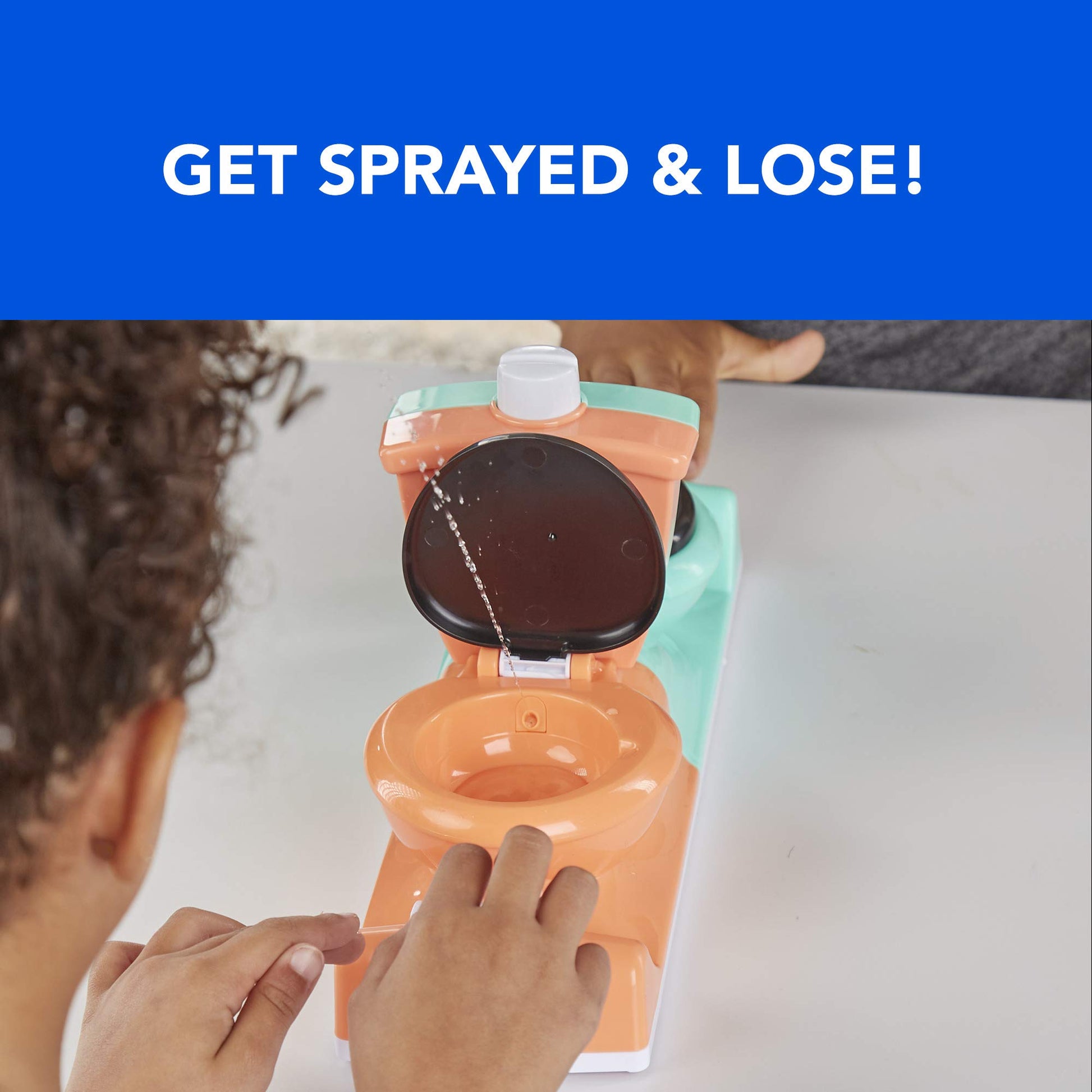 Hasbro Gaming Toilet Trouble Flushdown Kids Game Water Spray Ages 4+
