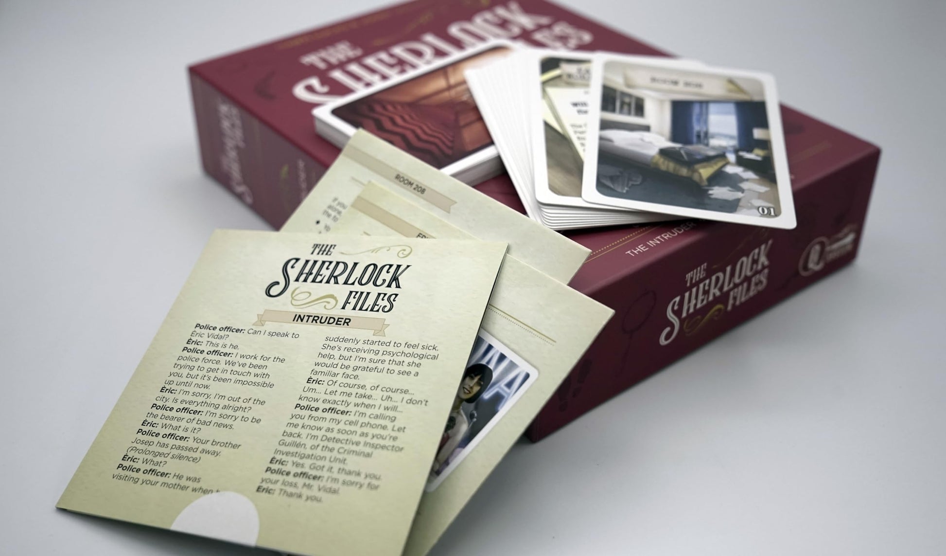 Indie Boards & Cards Sherlock Files: Sinister Secrets, Cooperative Modern Detective Games, 1 to 8 Players, Ages 14+