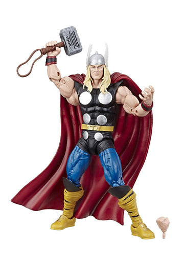 Marvel Comics 80th Anniversary Legends Series 6"-Scale Vintage Comic-Inspired Thor Collectible Action Figure, Brown, Ages 4 and up