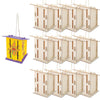 Fun Express Butterfly House Kit DIY Craft Kits for Kids Ages 4-8 - Makes 12 Wooden Houses to Paint | Arts and Crafts Building Projects for Classroom