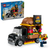 LEGO City Burger Truck Toy Building Set, Fun Gift for Kids Ages 5 Plus, Burger Van and Kitchen Playset, Vendor Minifigure and Accessories, Imaginative