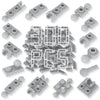 LANMANUO 300 Piece MOC Modified Joint Tow Ball Building Blocks 1x2 Classic Building Plate Bulk War Machine Early Learning Education Gifts