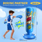 Inflatable Punching Bag for Kids 3-12, Boxing Equipment for Kids and Adults, Christmas, Birthday Gifts, Punching Bag Practice Karate, Taekwondo(Blue)