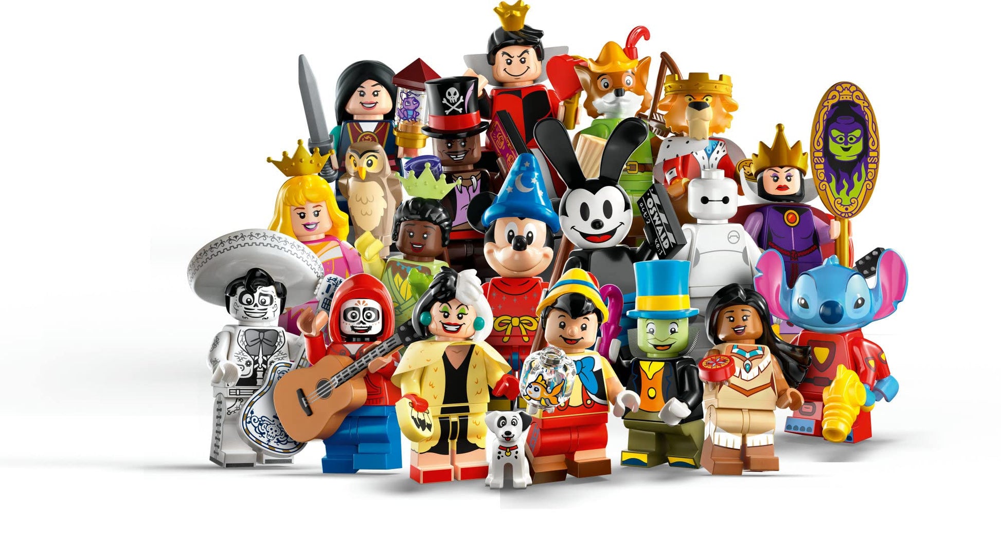 LEGO Minifigures Disney 100 6 Pack 66734 Limited Edition Collectible Figures, Surprise Buildable Disney Characters for Role Play, A Gift