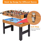 HOMGX 48" 3-in-1 Game Table, Wooden Game Table w/Football, Hockey, and Billiards, Game Size Combination Game Table for Parties, Family Nights,