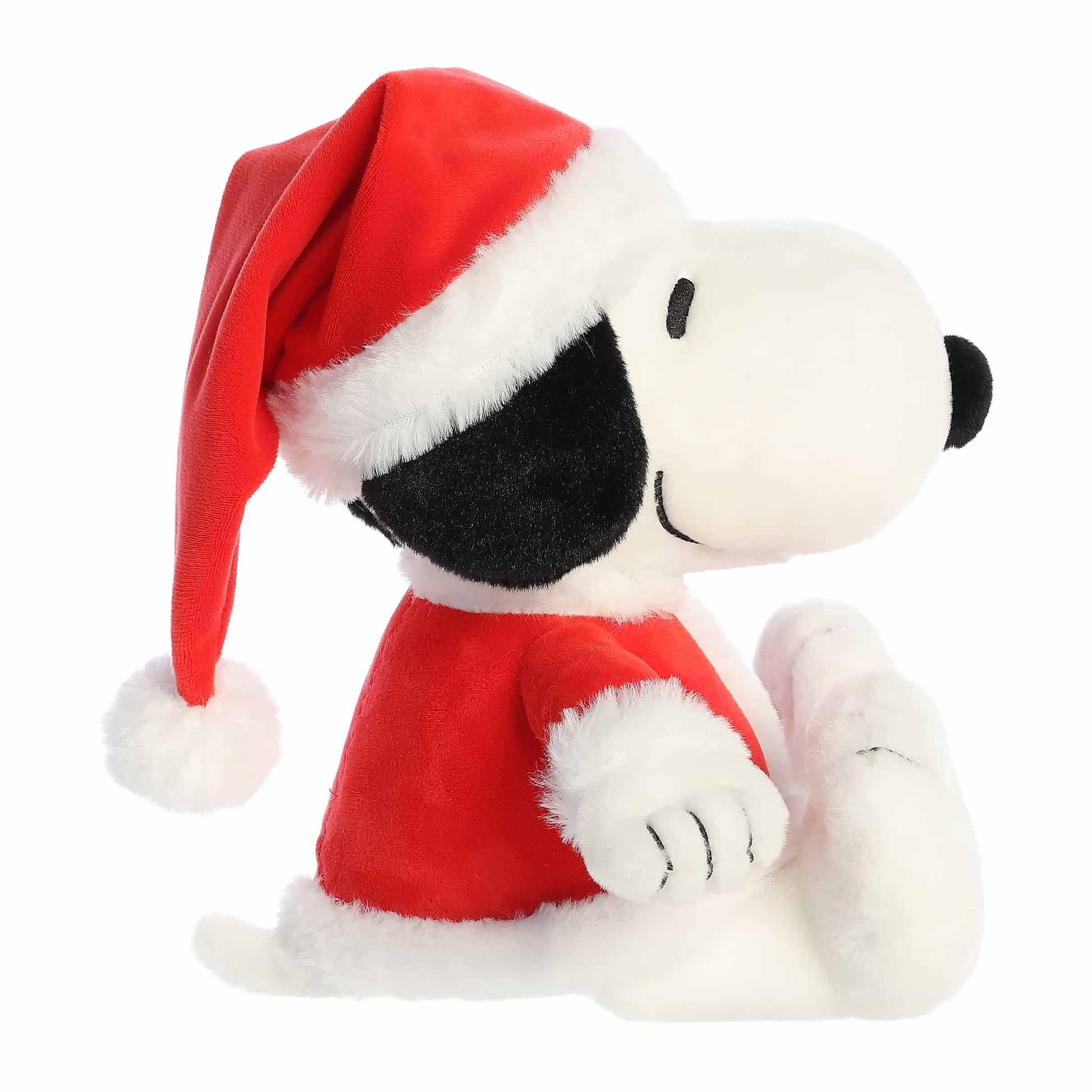 Aurora® Festive Peanuts® Santa Snoopy Stuffed Animal - Officially Licensed Toys for All Snoopy Fans - Perfect for Holiday Decorations or Gifts - White