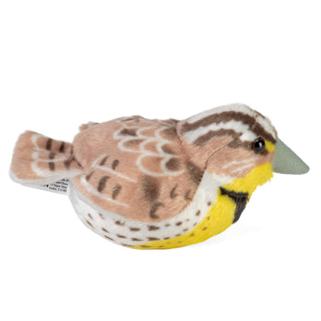 Wild Republic Audubon Birds Western Meadowlark Plush with Authentic Bird Sound, Stuffed Animal, Bird Toys for Kids and Birders