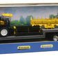 New-Ray Kenworth Lowboy Trailer with New Holland Self Propelled Forage Harvester with Detachable Hay and Corn Head attacments
