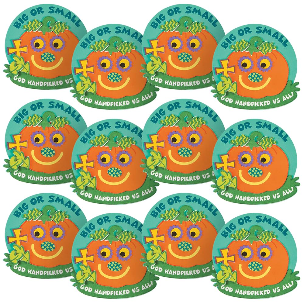 Fun Express Handpicked by God Pumpkin Magnet Craft Kit - Craft Kits - 12 Pieces
