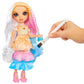 Rainbow High Watercolor & Create Fashion DIY Doll with Washable Watercolors + Tie-Dye Kit, Brown Eyes, Curled Hair, Bonus Top & Shoes. Color, Create