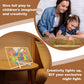 Led Drawing Board,12"x8" LED Note Board, with Stand,Equipped with Upgraded 8 Colorful Magnetic Dry-Erase Markers (with Eraser Caps), Easy to Clean
