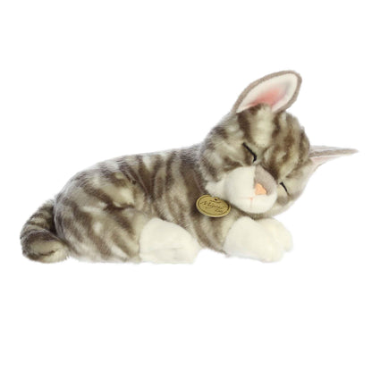 Aurora Miyoni Tots 10" Sleepy Gray Tabby Kitten Adorable Stuffed Animal