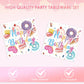 2nd Birthday Decorations for Girl,40PCS Two Sweet Birthday Decorations Includes Disposable Plates & Napkins,Girls 2 Year Old Sprinkle Donut Ice Cream