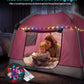 Kids Play Tent-Portable Playhouse Children House -Easy Set up Indoor Outdoor with Carry Bag for Kids-Light Strip Design for Night use -Space