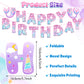 Mermaid Birthday Decorations Mermaid Birthday Party Supplies Banner Hanging Swirls Honeycomb Centerpiece for Girls Mermaid Party Decorations