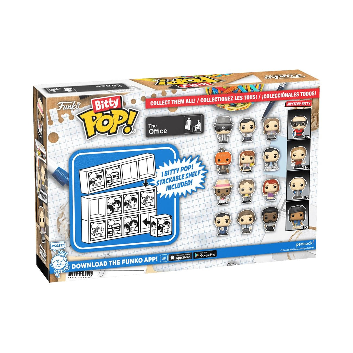 Funko Bitty POP! 4 Pack: The Office: Michael, Jim Halpert and Darryl