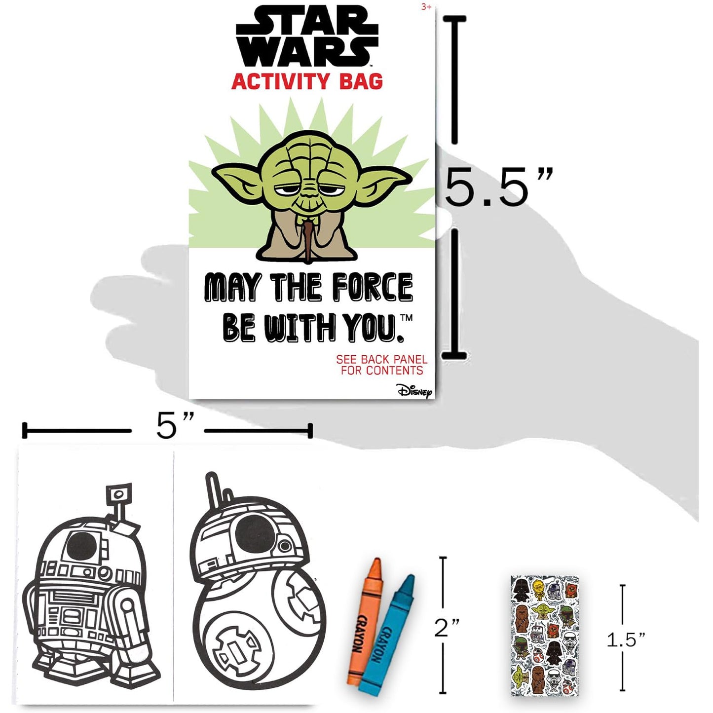 STAR WARS Party Favors for Kids Bundle - 8 Mini Activity Packs Party Decor