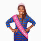 JPACO Retirement Tiara & Sash Set - “The Queen Has Retired” Crown & Sash for Parties, Events & Celebrations (Pink)