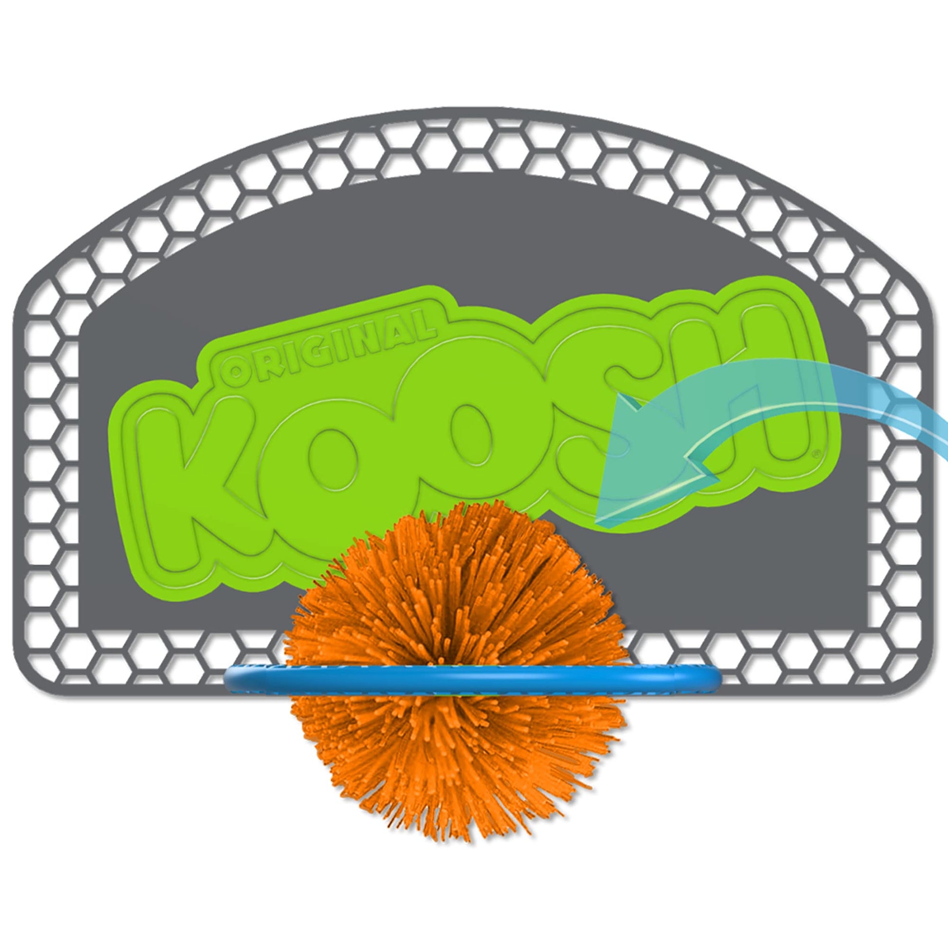 Koosh Hoops -- Basketball Game for The Ball That's Easy to Catch and Hard to Put Down -- Fidget Toy -- Ages 6+, Multi