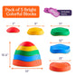 Special Supplies Stepping Stones for Kids, 5 Balance Indoor and Outdoor Blocks Promote Coordination, Balance, Strength, Child Safe Rubber, Non-Slip