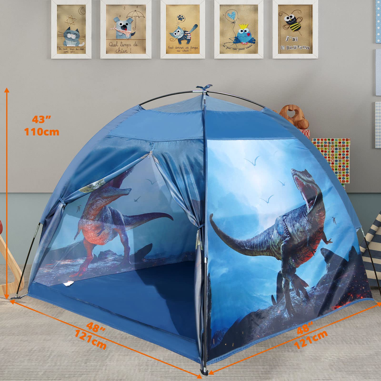 Ai-Uchoice Dinosaur Kids Play Tent, Dinosaur Toys for Kids