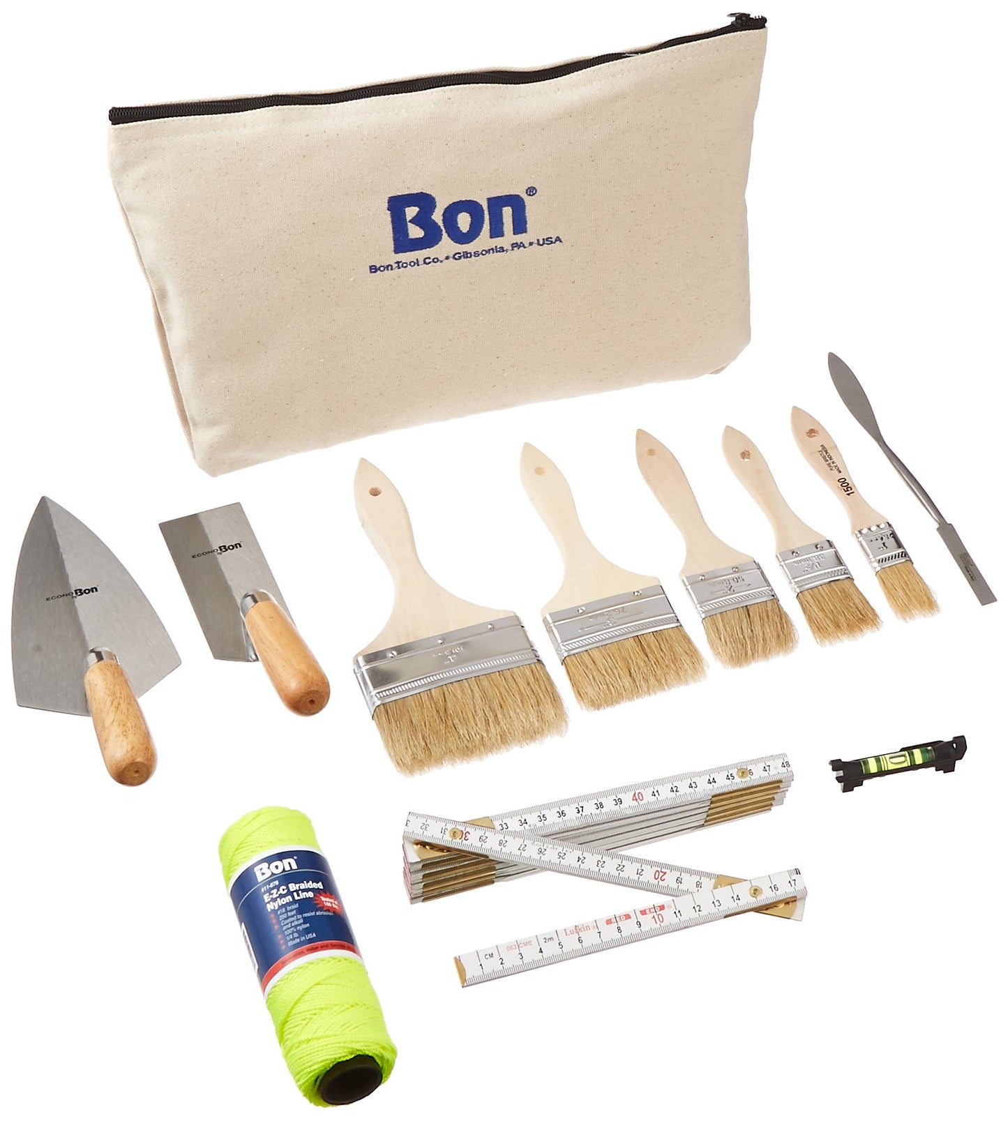 Bon Archaeologist’s Starter Tool Kit - Complete Excavation and Digging Set with Trowels, Brushes, Measuring Tools, and Canvas Carry Bag for Field