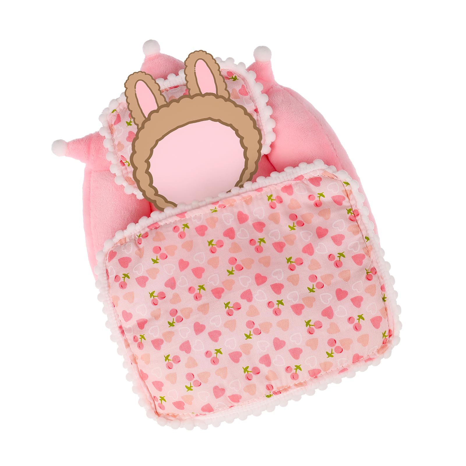 17cm La Booooo Booooo Doll Beds, La Booooo Booooo Furniture, Cherry Pattern Compatible with La Booooo Booooo Dolls