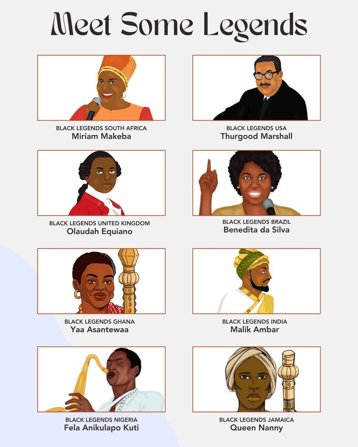 Kulture Games Playing Cards: Black Legends - Legends Trivia Card Game for Family & Adult Game Night - Inspirational Black History