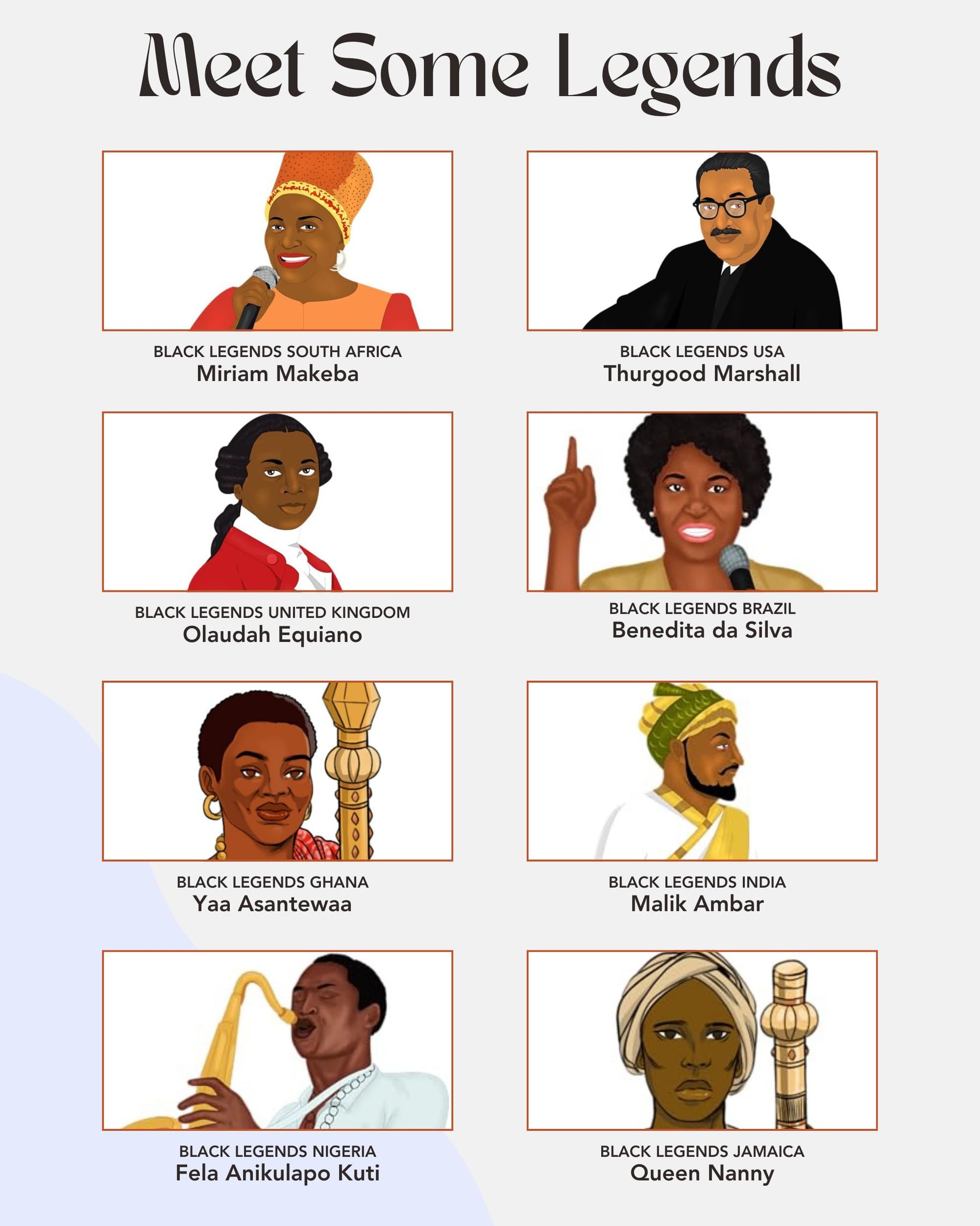 Kulture Games Playing Cards: Black Legends - Legends Trivia Card Game for Family & Adult Game Night - Inspirational Black History