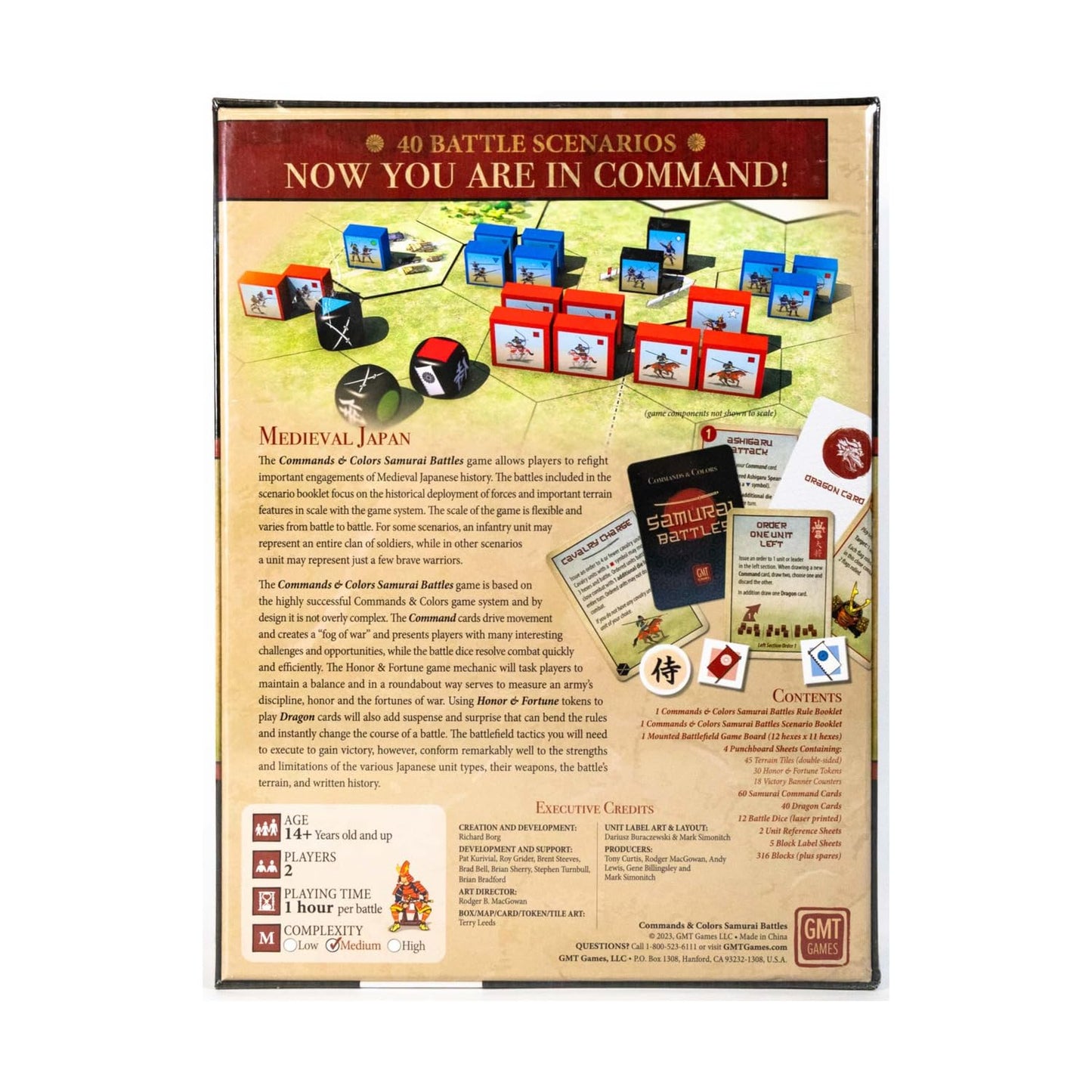 GMT Games | Commands & Colors: Samurai Battles | Board Game | 2 Players | Ages 14+ | 60 Minute Playing Time