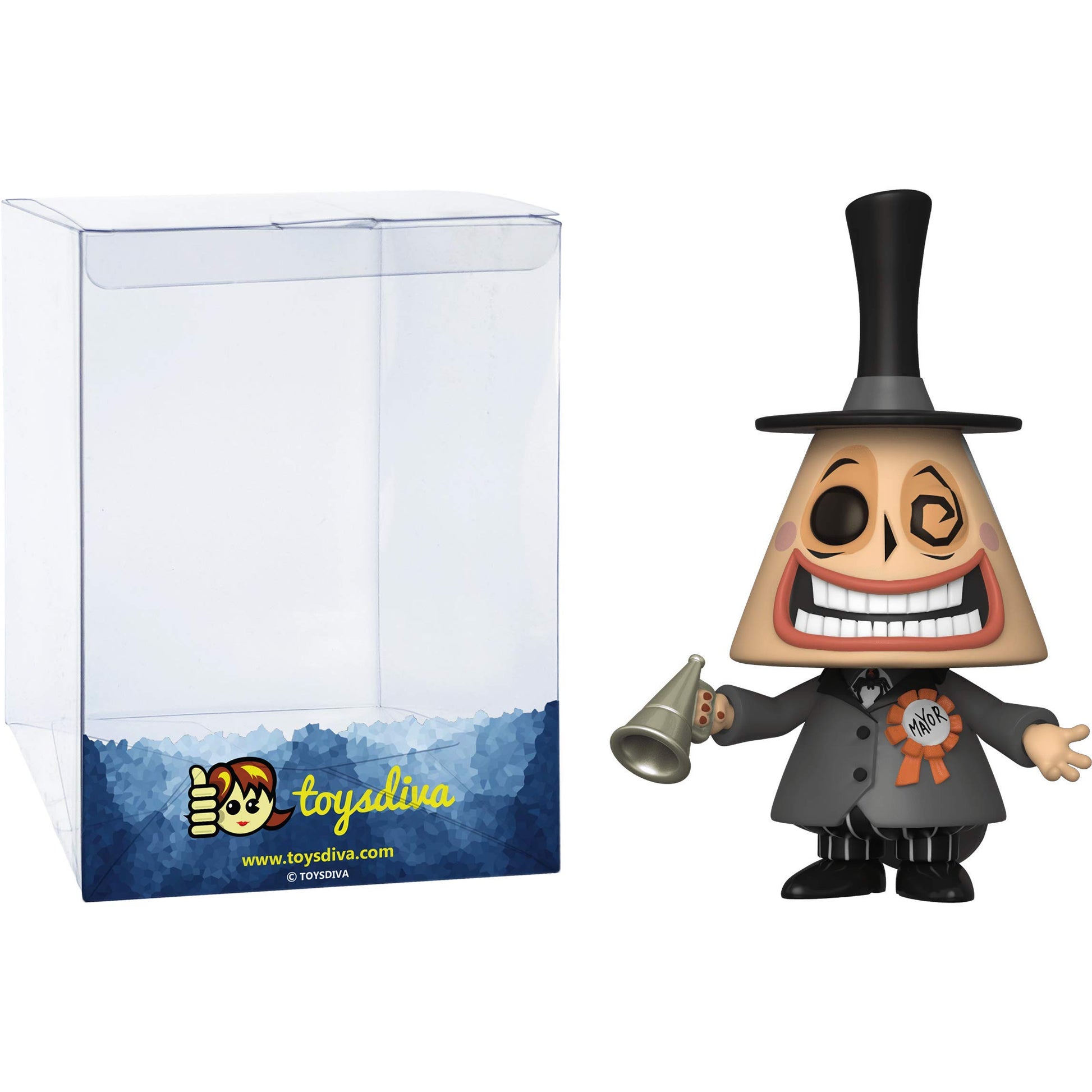 Funko Mayor: P o p ! Vinyl Figurine Bundle with 1 Compatible 'ToysDiva' Graphic Protector (807-48181 - B)