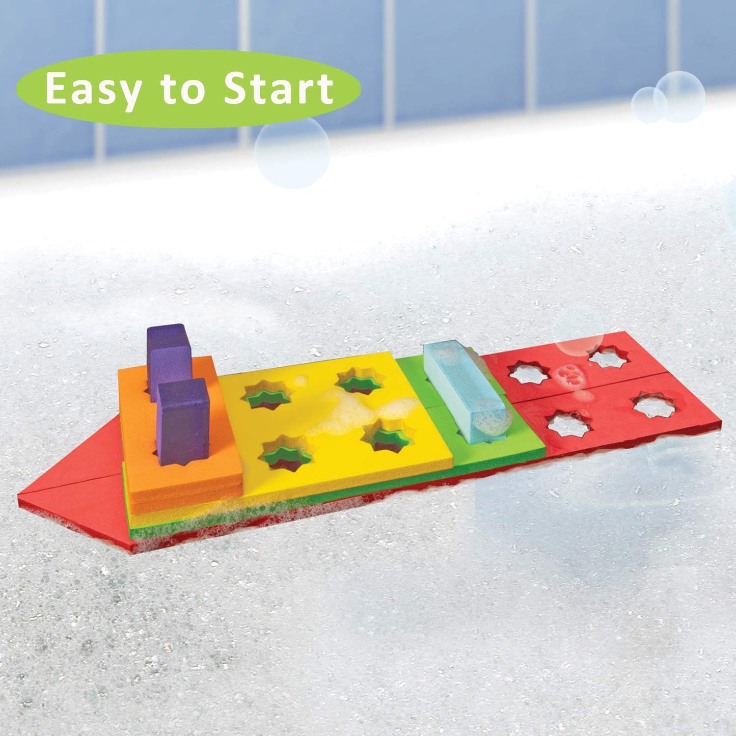 BathBlocks STEM Floating Construction Set Bath Construction Toys Bath Building Toys Bath Building Toys Bath Building Sets in Science Museums