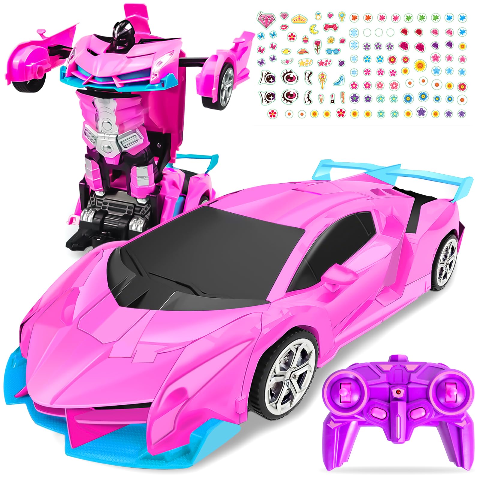 Bloolilies Rc Cars, 1:18 Remote Control Car Toys for Kids Birthday Gifts